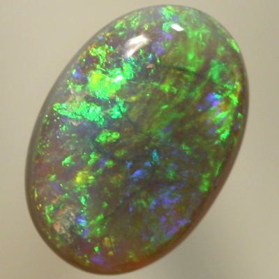 SOLID SEMI BLACK OPAL Bright green moves over hues of purple